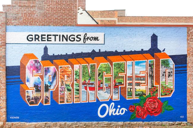 Welcome to Springfield mural 